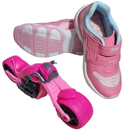 Imagem de Tênis Menina Infantil Com Carrinho Kidy Play Respitec