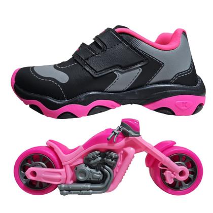 Imagem de Tênis Menina Infantil Com Carrinho Kidy Play Respitec