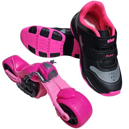 Imagem de Tênis Menina Infantil Com Carrinho Kidy Play Respitec
