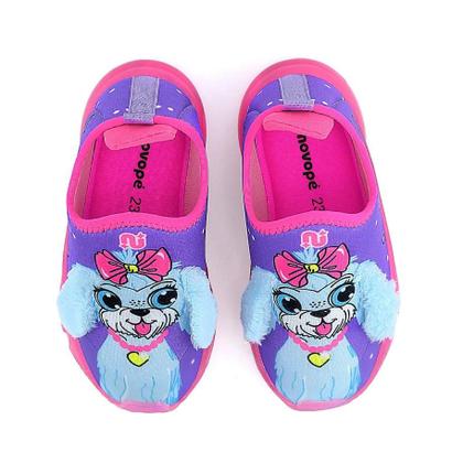 Imagem de Tênis Menina Infantil LED Unicorn ou Dog Confortável Novopé