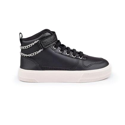 Imagem de Tênis Menina Pampili XT25 Cano Médio com Corrente Preto