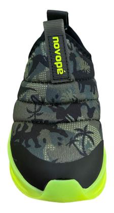 Imagem de Tenis Meninos Infantil Novopé Dino Led Calçe Facil Original