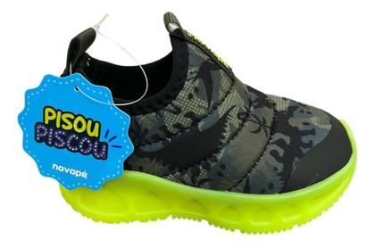 Imagem de Tenis Meninos Infantil Novopé Dino Led Calçe Facil Original