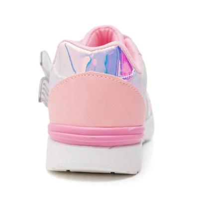 Imagem de Tênis Mini Pé Casual Menina Sereia Led Infantil Rosa Bebê