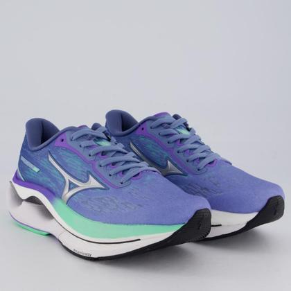 Imagem de Tênis Mizuno Wave Creation 26 Feminino Azul e Verde