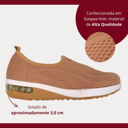 Imagem de Tênis Modare Slip On Comfort Solado Gel Tech Feminino Nude