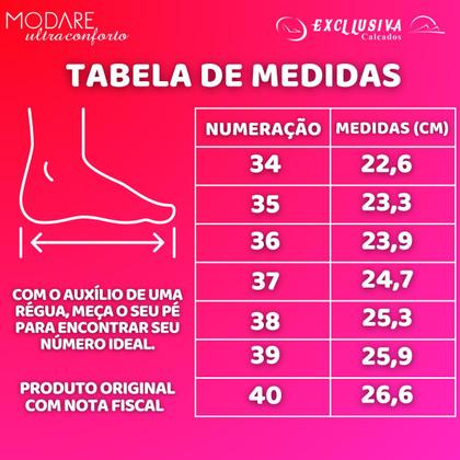 Imagem de Tenis Modare Ultraconforto Casual Feminino Ortopédico Original