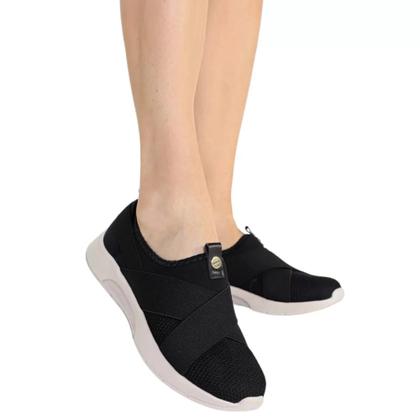 Imagem de Tênis Modare Ultraconforto Slip On Casual de Tecido e com Elástico 7378.100 Feminino-Preto