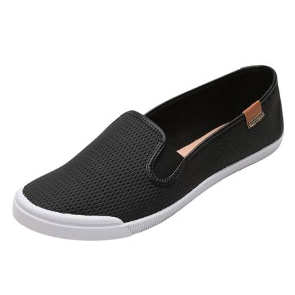 Imagem de Tênis Moleca Calce Fácil Lona Feminino Preto