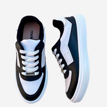 Imagem de Tenis Moleca Casual Feminino Recortes Confortável