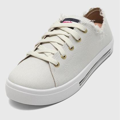 Imagem de Tênis Moleca Feminino Desfiado Branco Off