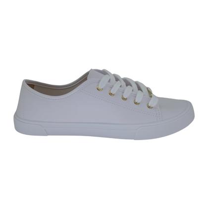 Imagem de Tênis Moleca Napa Sardenha 5296510 - Feminino Cor:BrancoTamanho:36