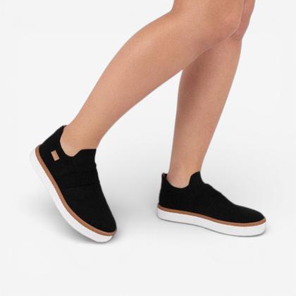 Imagem de Tênis Moleca Slip On Casual Knit Preto