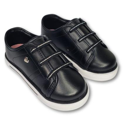 Imagem de Tenis Molekinha Feminino Bebe Casual 2732.201 Napa Turim Preto