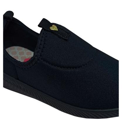 Imagem de Tênis Molekinha Feminino Infantil Coração Lycra Perola Casual