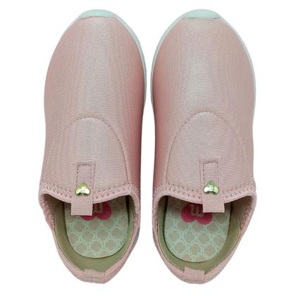 Imagem de Tênis Molekinha Feminino Infantil Coração Lycra Perola Casual