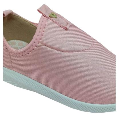 Imagem de Tênis Molekinha Feminino Infantil Coração Lycra Perola Casual