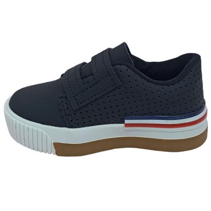 Imagem de Tênis Molekinho Infantil Masculino Perfuros Casual Ajuste Com tiras autocolantes