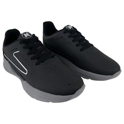 Imagem de Tênis Molekinho Infantil Menino Casual Preto Napa Confortável Leve Original Escolar Cor:Preto/BrancoTamanho:32