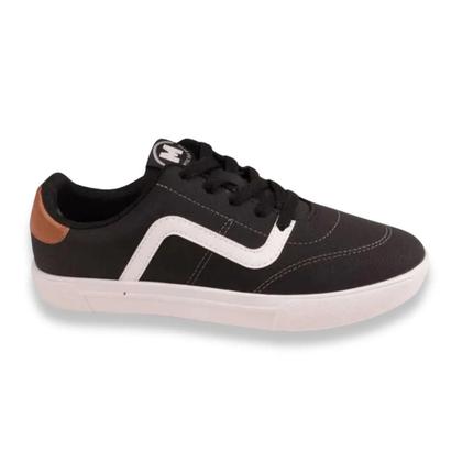 Imagem de Tênis Molekinho Infantil Meninos Casual Preto Branco