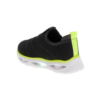 Imagem de Tênis Molekinho Sem cadarço Com Led - Preto/Verde