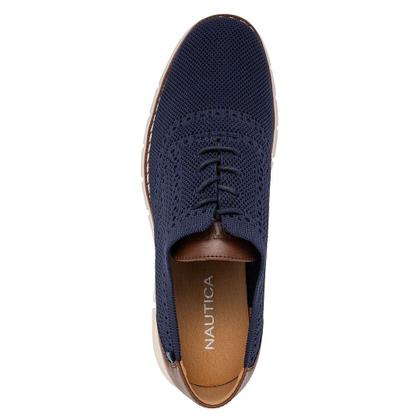 Imagem de Tênis Nautica masculinos Alon Knit Fashion Navy tamanho 7.5