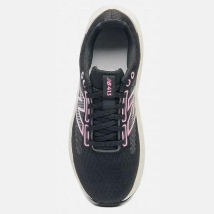 Imagem de Tênis New Balance 413v3 Feminino Preto Rosa Corrida Treinos
