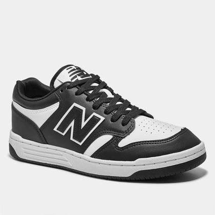 Imagem de Tênis New Balance 480 Low Preto Branco Masculino Casual