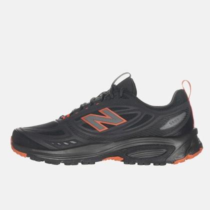 Imagem de Tênis New Balance Fresh Foam 410v9 Masculino Preto e Laranja