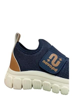 Imagem de Tênis Novopé 99001035 Marinho/Caramelo