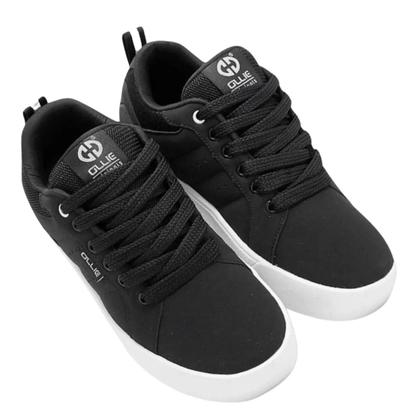 Imagem de Tênis Ollie Cyclone Casual Moderno Masculino Branco Preto