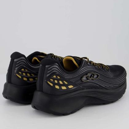 Imagem de Tênis Olympikus Fluir Preto e Dourado