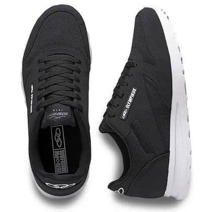 Imagem de Tênis Olympikus Jogging 101 Unissex - Preto+Branco
