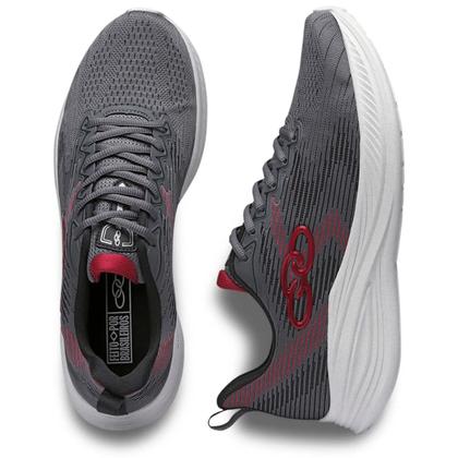 Imagem de Tênis Olympikus Marte Masculino - Chumbo/Vermelho
