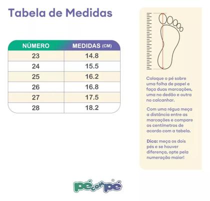 Imagem de Tênis Pe com Pe 801038 Lycra Infantil