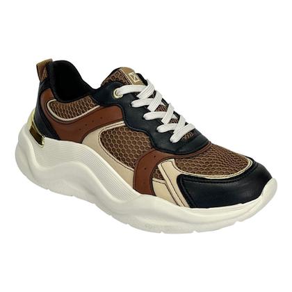 Imagem de Tênis Piccadilly Sneaker Fascite 939020 Preto/Mascavo