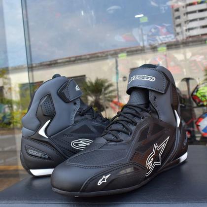Tenis Pilotagem Alpinestars Faster 3 Impermeável Cinza Moto
