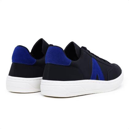 Imagem de Tenis Preto Feminino Moda com Azul Fashion Confort