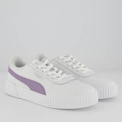 Imagem de Tênis Puma Carina BDP Feminino Branco e Lilás