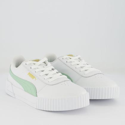Imagem de Tênis Puma Carina L BDP Feminino Branco e Verde