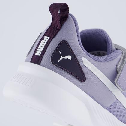 Imagem de Tênis Puma Flyer Runner Mesh Juvenil Lilás e Branc