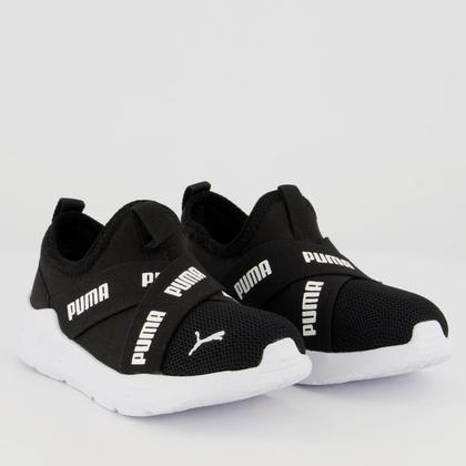 Imagem de Tênis Puma Wired Run Slip-On BDP Kids Preto