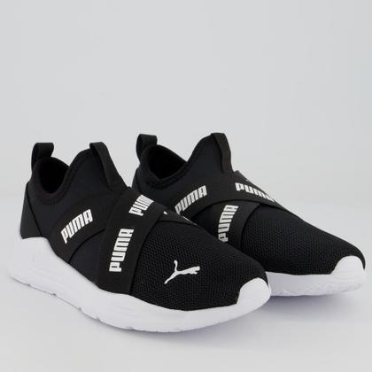 Imagem de Tênis Puma Wired Run Slip-On PS BDP Infantil Preto
