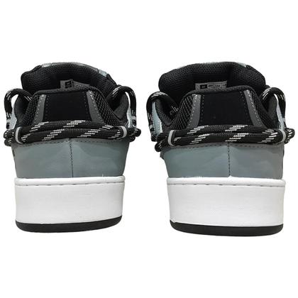 Imagem de Tênis Qix Double-G Breakbeats Robusto Corda Cinza Chumbo