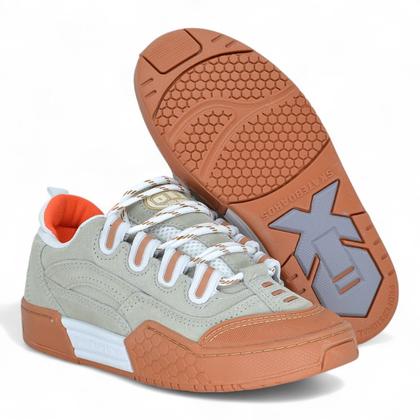 Tenis QIX Hexagon Couro Camurça Streetwear Skate Masculino - Tênis