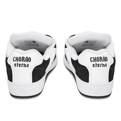 Imagem de Tênis Qix Unissex Camurça Chorão Lado B  Preto Branco