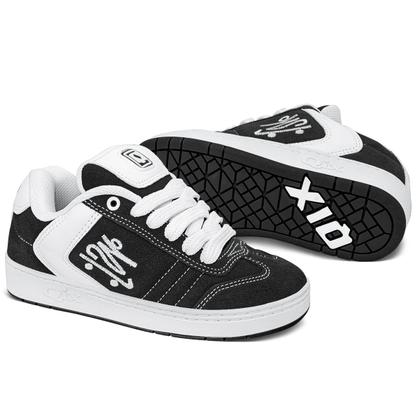 Imagem de Tênis Qix Unissex Camurça Chorão Lado B  Preto Branco