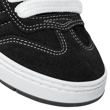 Imagem de Tênis Qix Unissex Camurça Chorão Lado B  Preto Branco