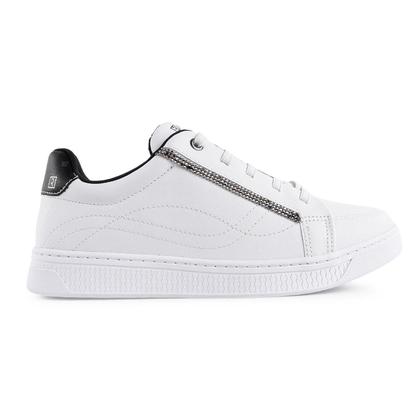 Imagem de Tênis Ramarim Flatform Cadarço Elástico Brilho 2487101 Branco