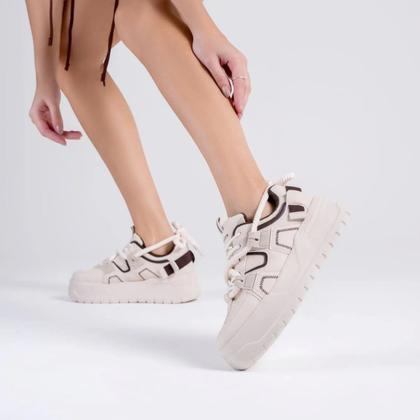 Imagem de Tênis Ramarim Plataforma Casual Listra Fashion Feminino
